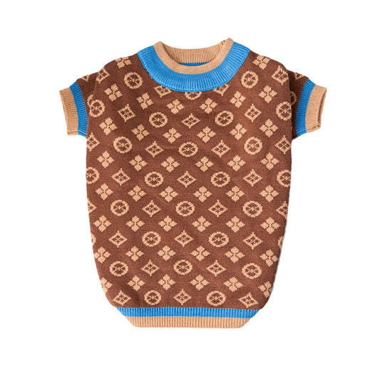 Louis Blue Knitted Sweater