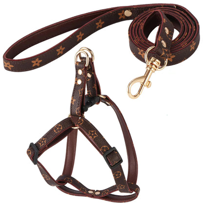 LV Flower Harness and Leash Set