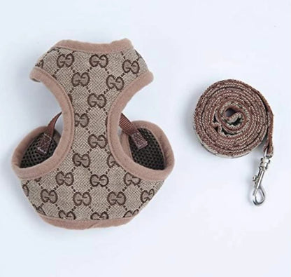 GG Brown Harness and Leash Set